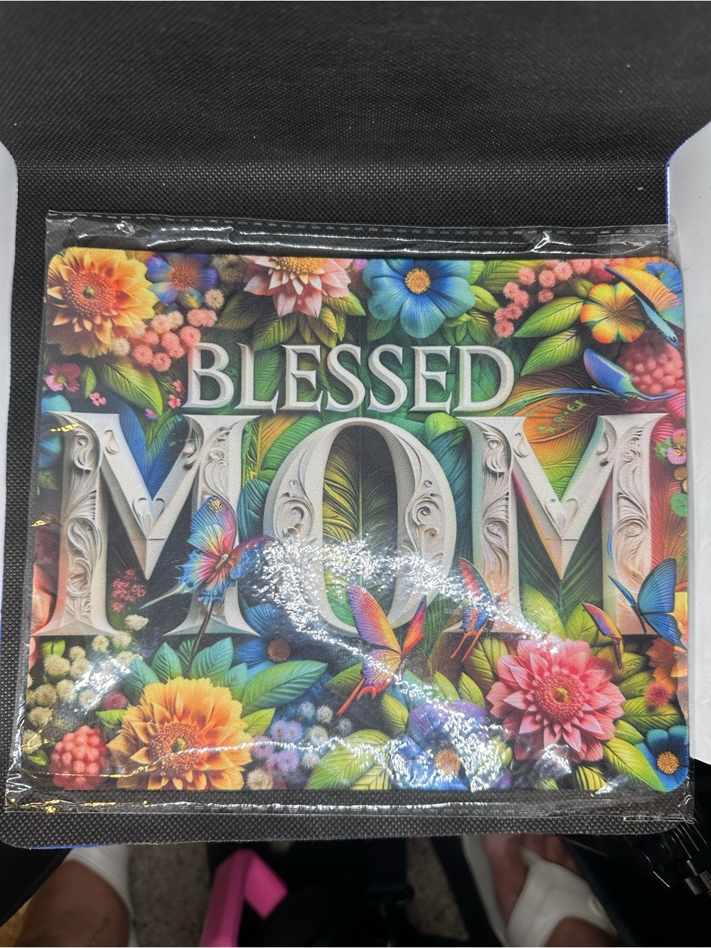 Blessed Mom square mousepad
